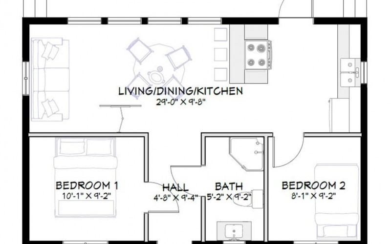 Weekend Getaway House 30' x 20' 